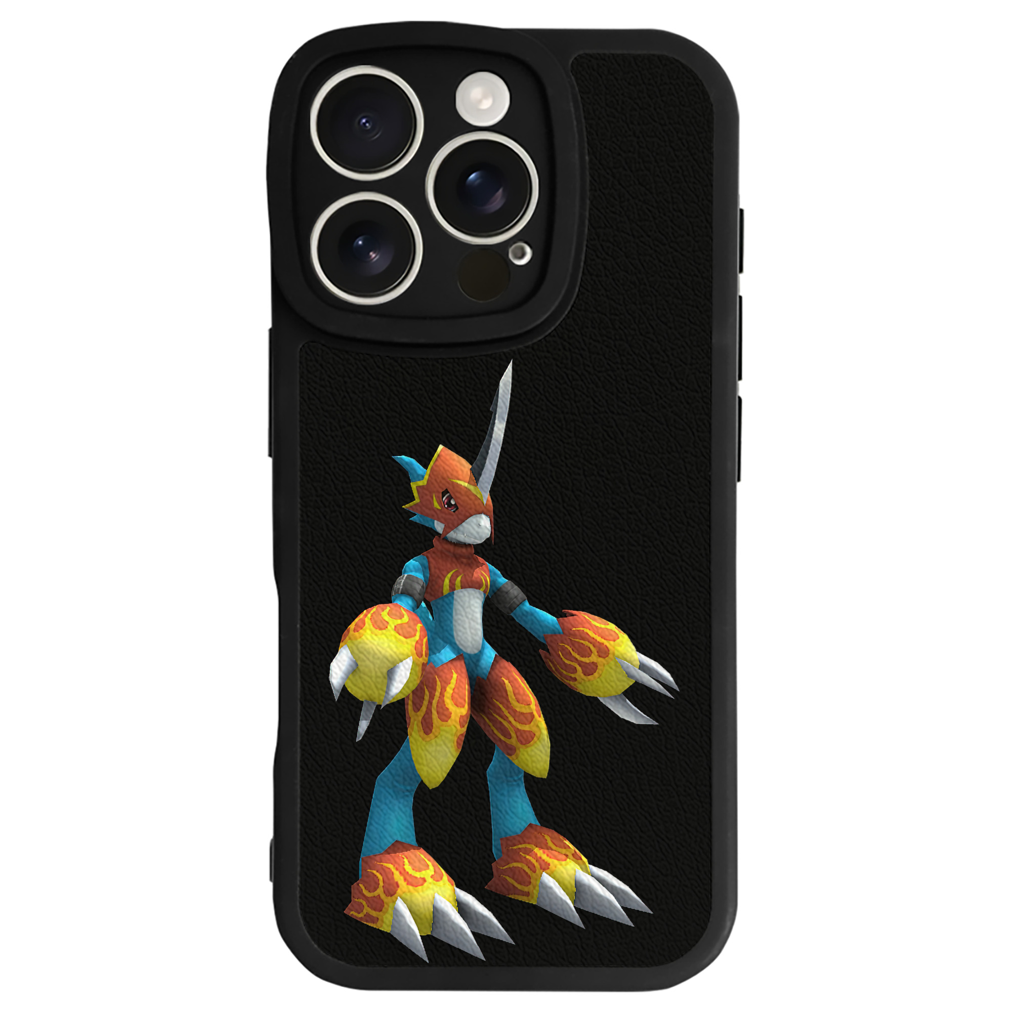 （画像用） Digimon デジタルモンスター/デジモン 【iPhone 16シリーズ対応】シリコンスマホケース（レザー調） 材質：シリコン